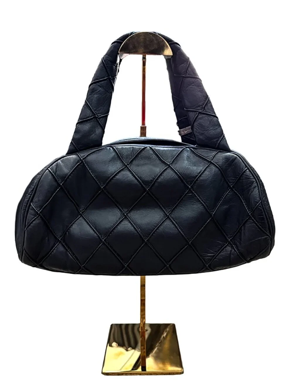 Chanel Black Quilted Leather Chanel Bowler bag